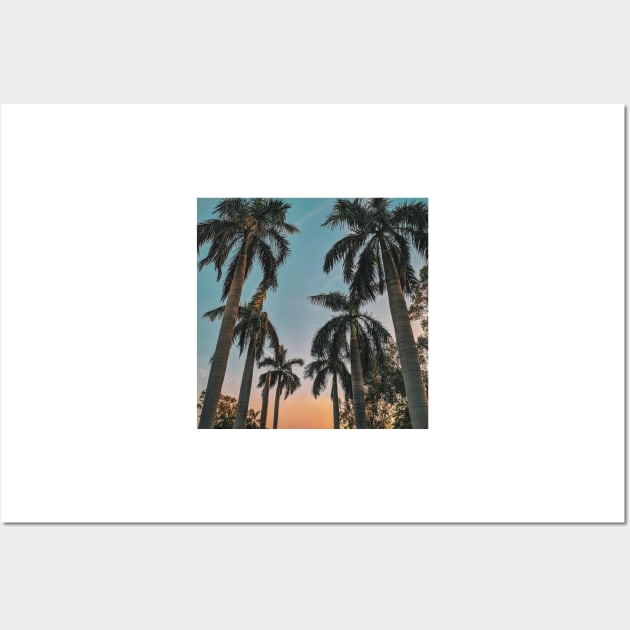 Blue Skies and Tropical Palm Wall Art by ArtoTee